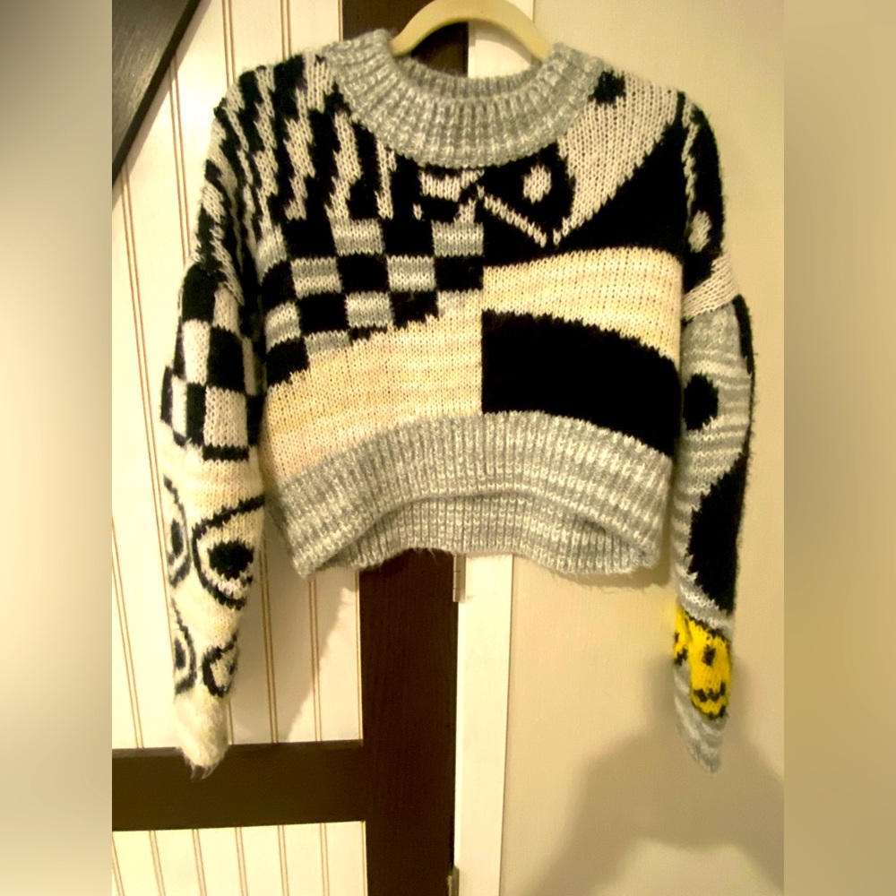 Urban Outfitters Long Sleeves Icon XS Crop Sweater